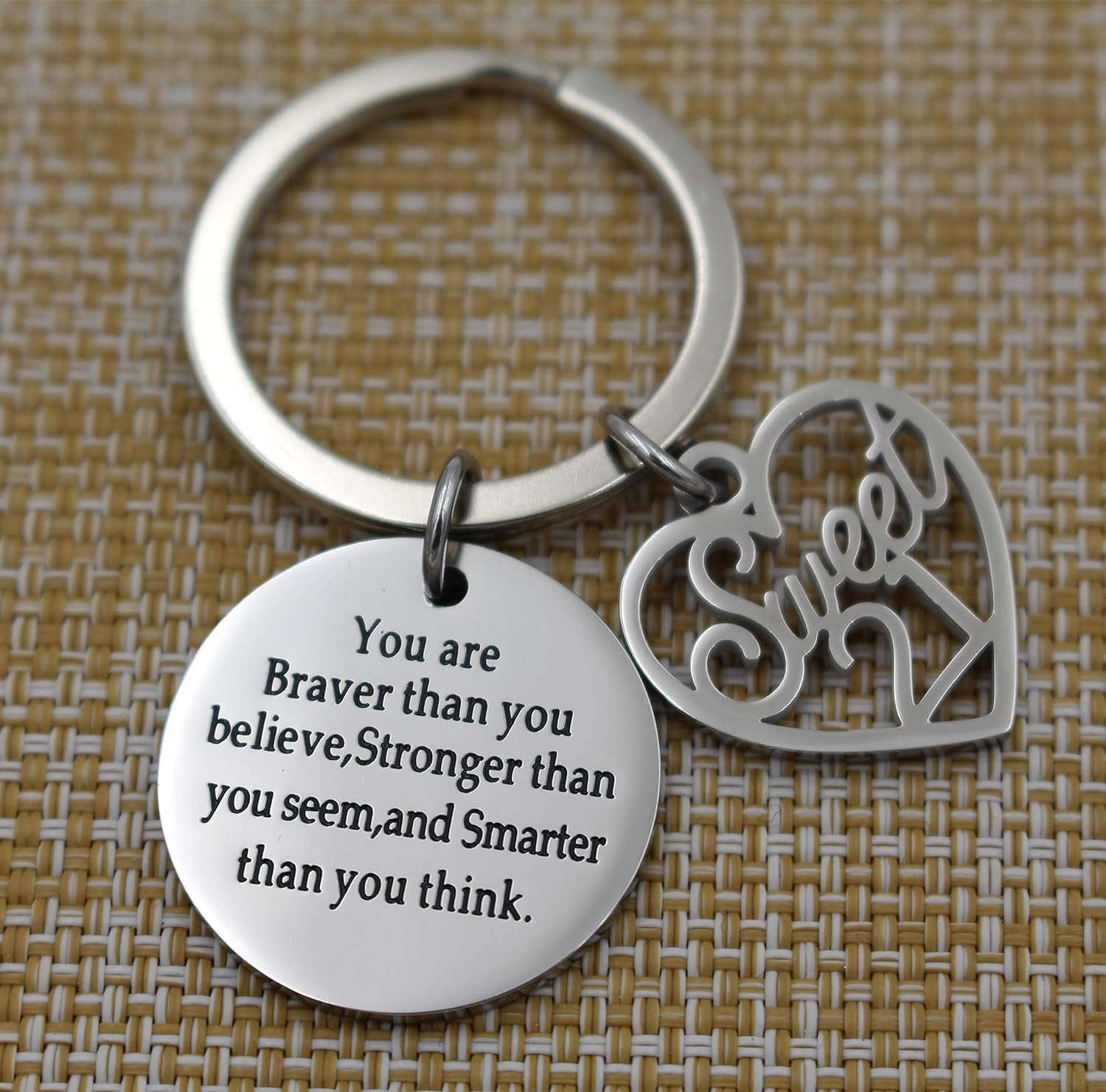 18Th 21St Birthday Keychain Birthday Gift for Women Birthday Jewelry Inspirational Gifts (21St) …