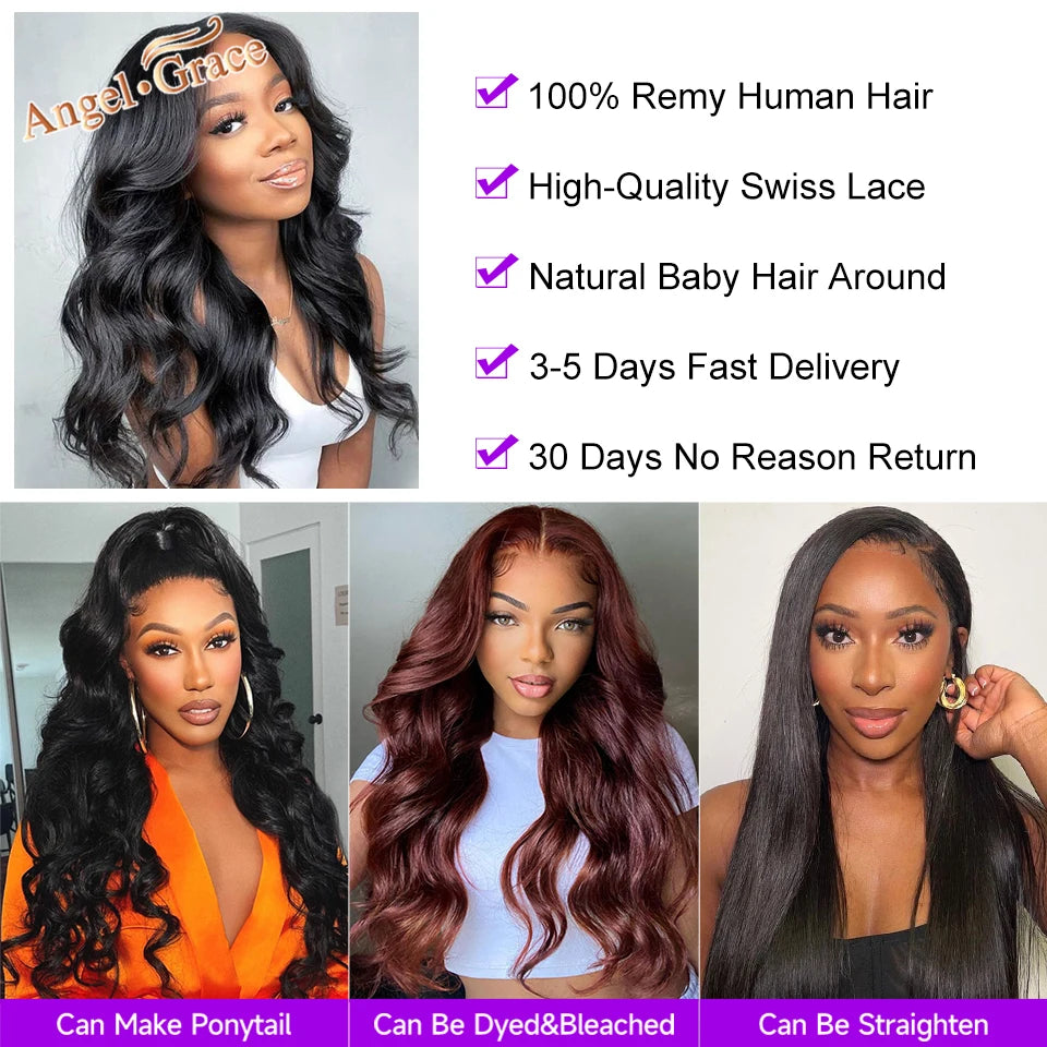 Brazilian Body Wave Lace Front Hair Wig 13X4/13X6 Remy Human Hair Wigs for Woman Pre Plucked Hairline with Baby Hair